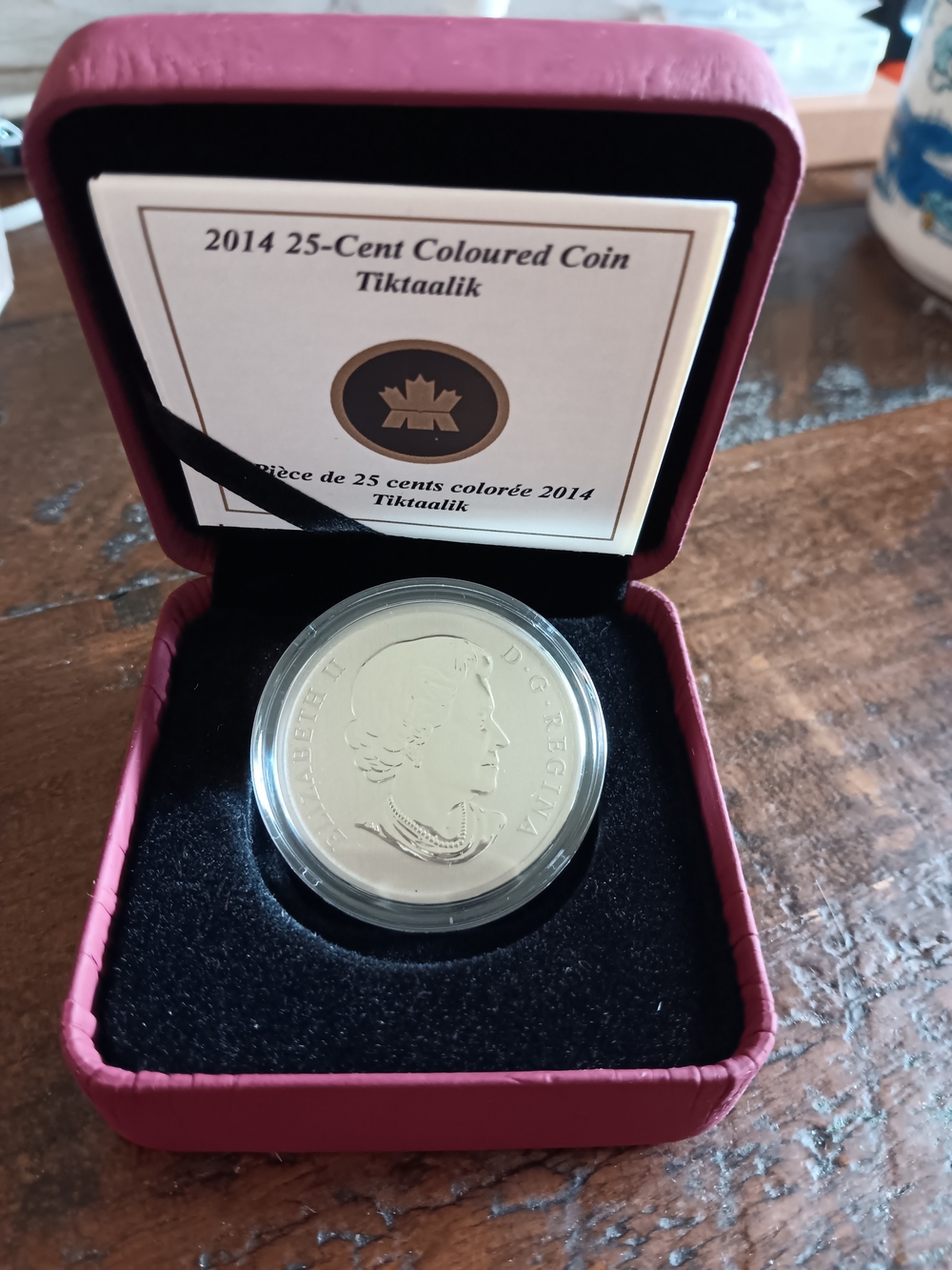 2014 Canada 25-Cent Coloured Coin - Tiktaalik - Picture 2 of 3